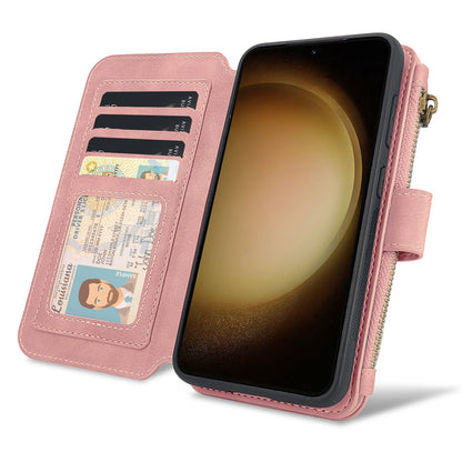 Apple iPhone 15 Pro Max Hoesje - Pale Pink - 2 in 1 Bookcase met Rits