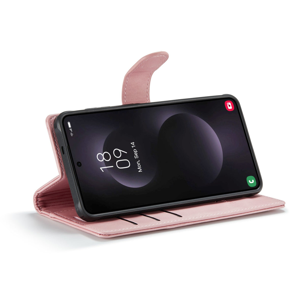 Samsung Galaxy S25 Edge Hoesje - Pale Pink - Luxe 2 in 1 MagSafe Bookcase