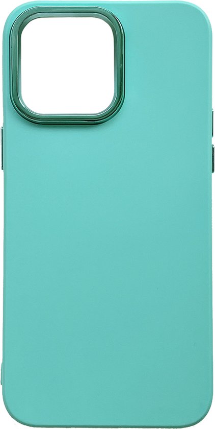 Apple iPhone 14 Pro Hoesje - Turquoise - Shockproof Siliconen Back Cover