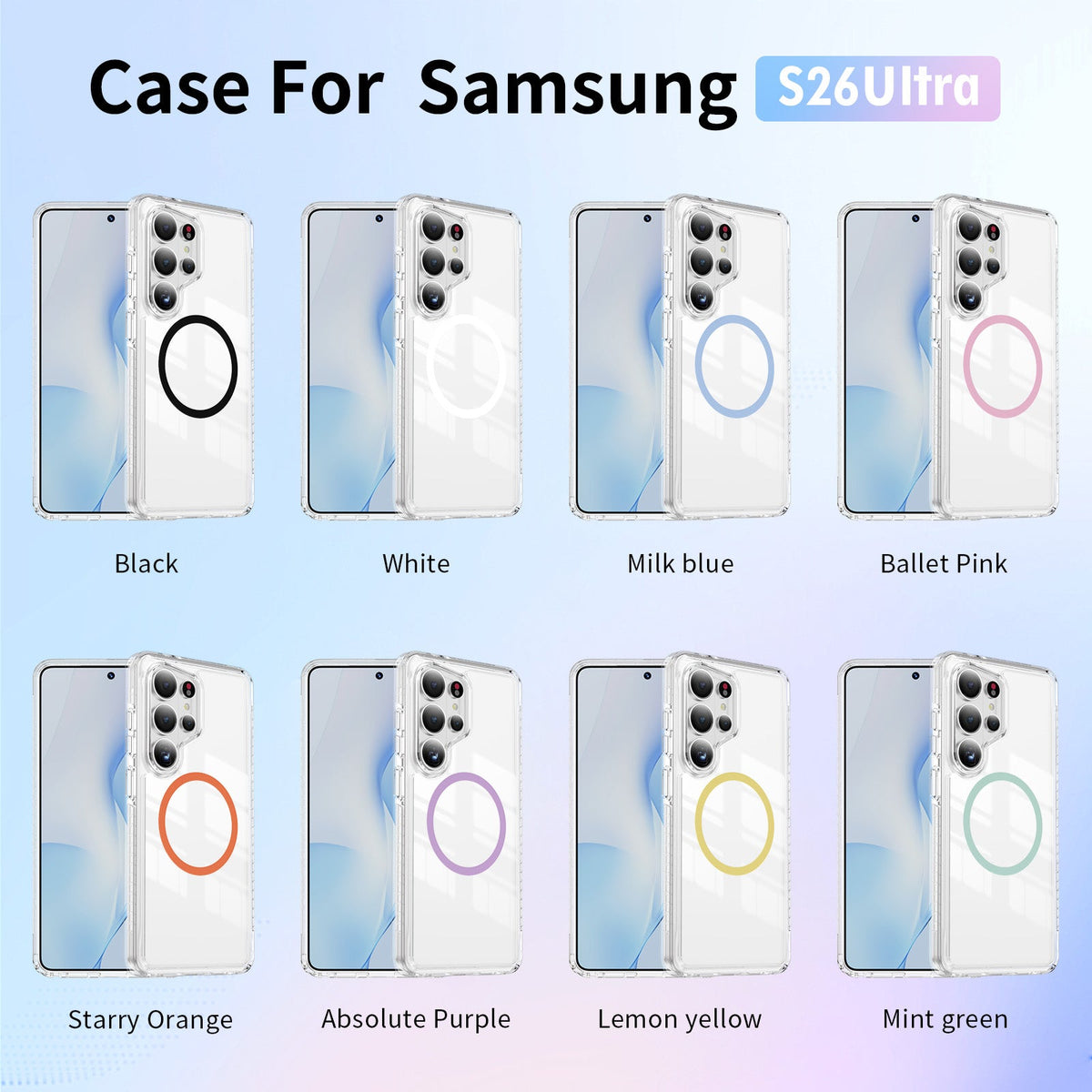 Samsung Galaxy S26 Ultra Case - Orange - Minimalist MagSafe Back Cover