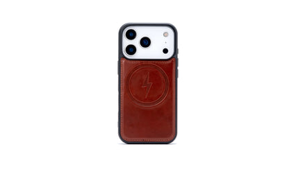 Apple iPhone 18 Pro Max Hoesje - Chestnut Brown - Echt Leren 2 in 1 MagSafe Bookcase