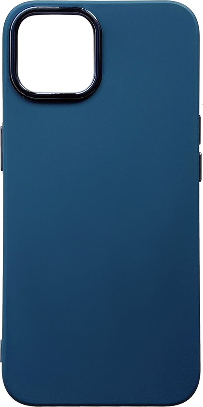 Apple iPhone 14 Plus Hülle - Dunkelblau - Stoßfestes Silikon Backcover