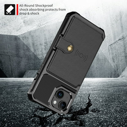 iPhone 15 Plus Hoesje - Zwart - RFID Back Cover