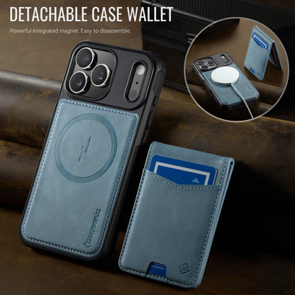 Apple iPhone 17 Pro Case - Aqua Blue - MagSafe Back Cover with Card Holder
