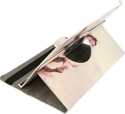 Apple iPad Air 4 10.9 (2020) Tablethoes - Paard - Print Bookcase