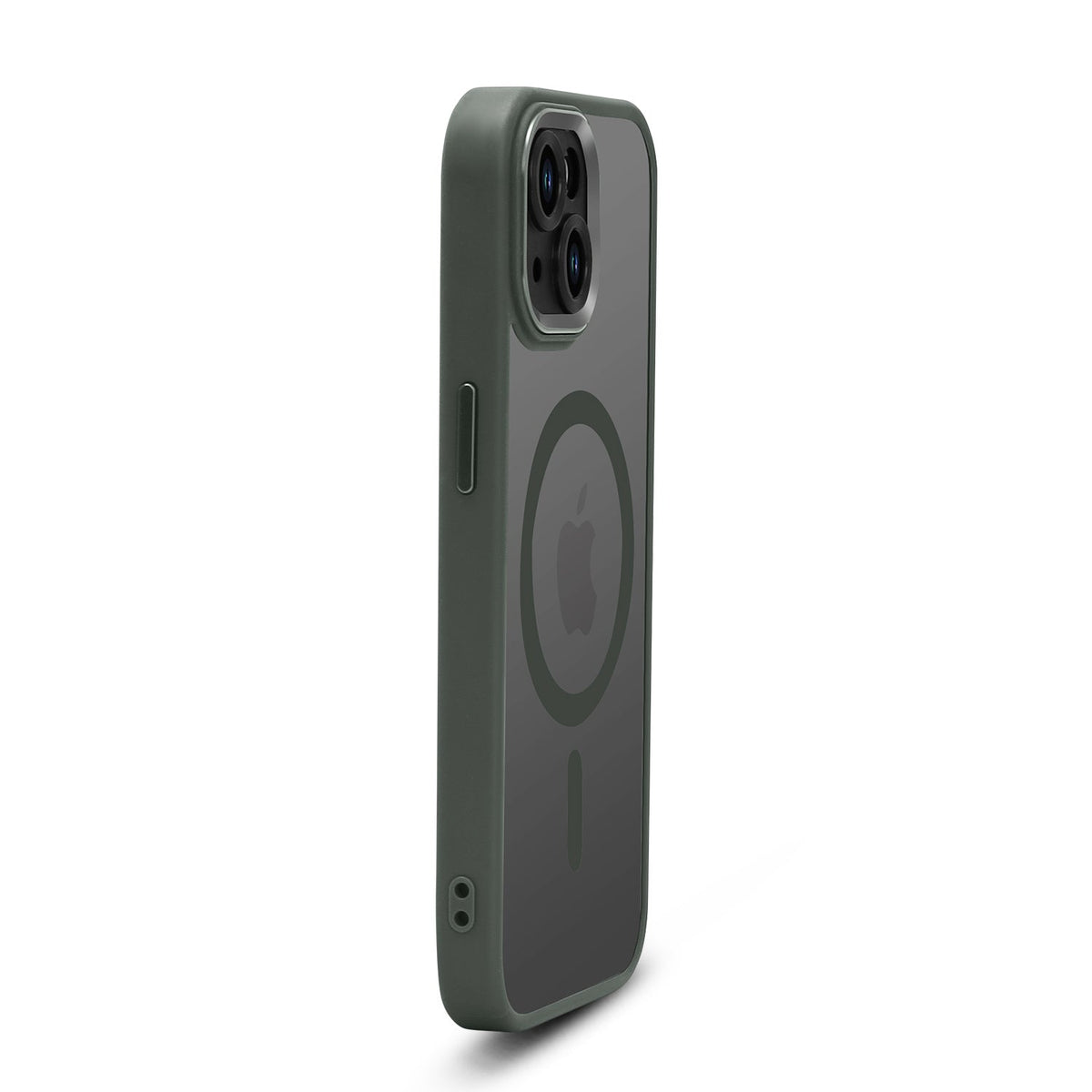iPhone 15 Plus Hoesje - Grijze - Color Frame MagSafe Back Cover