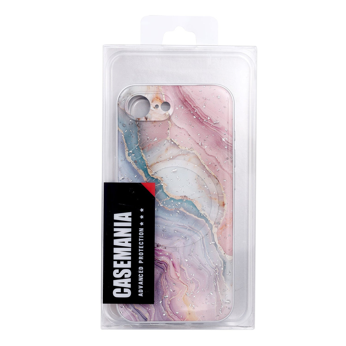 Apple iPhone 17e Hoesje - Paars - Marmer MagSafe Back Cover