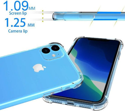 iPhone 11 Hoesje - Anti Shock Hybrid Back Cover - Transparant Back Cover