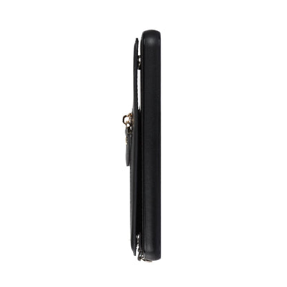Samsung Galaxy A54 Hoesje - Zwart - Luxe Back Cover met Telefoonkoord en Rits