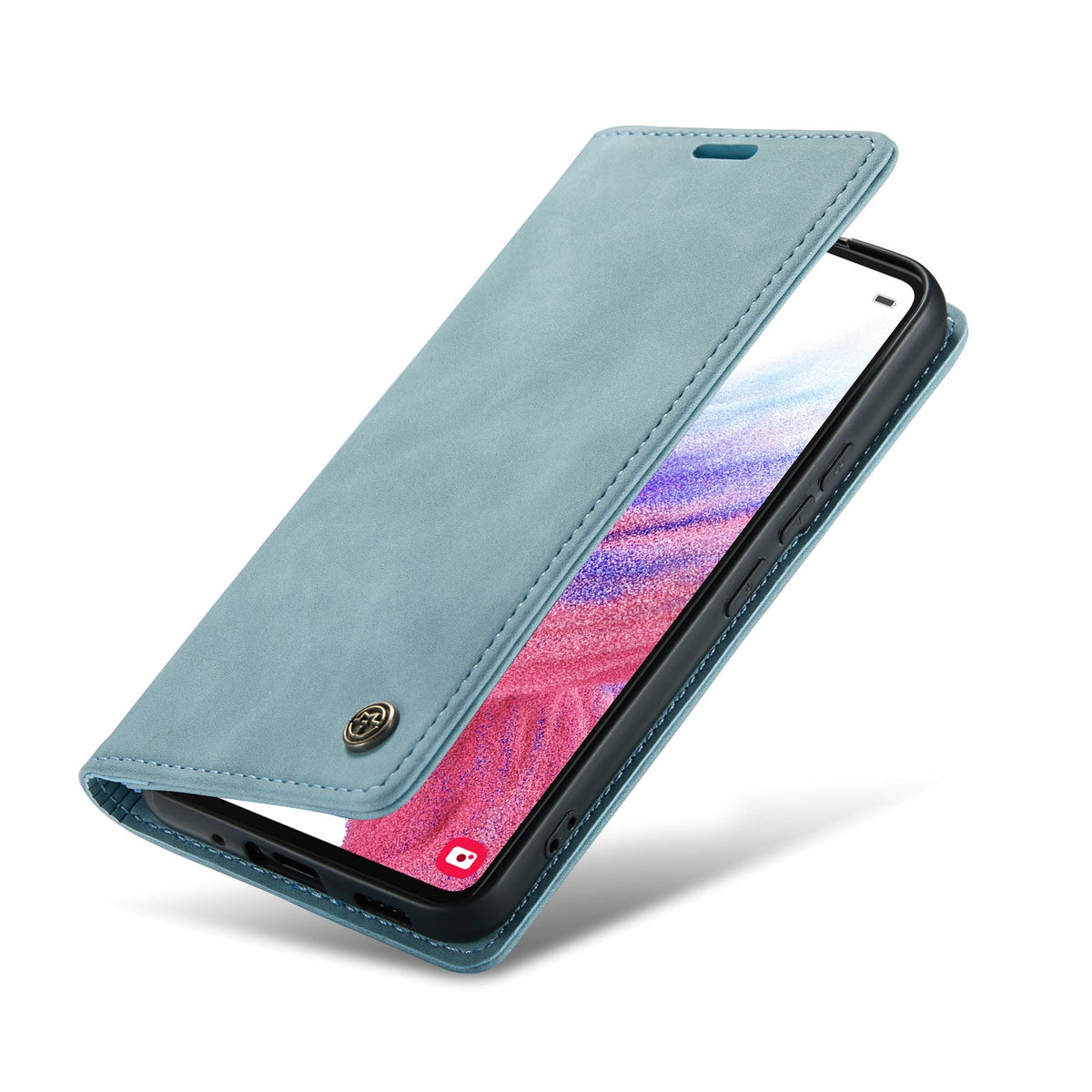Samsung Galaxy A71 5G Hoesje - Aqua Blue - Dunne Bookcase