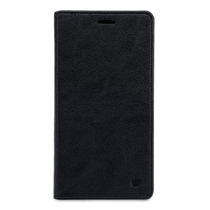 iPhone 15 Hoesje - Onyx Black - Dunne Leather-look Back Cover