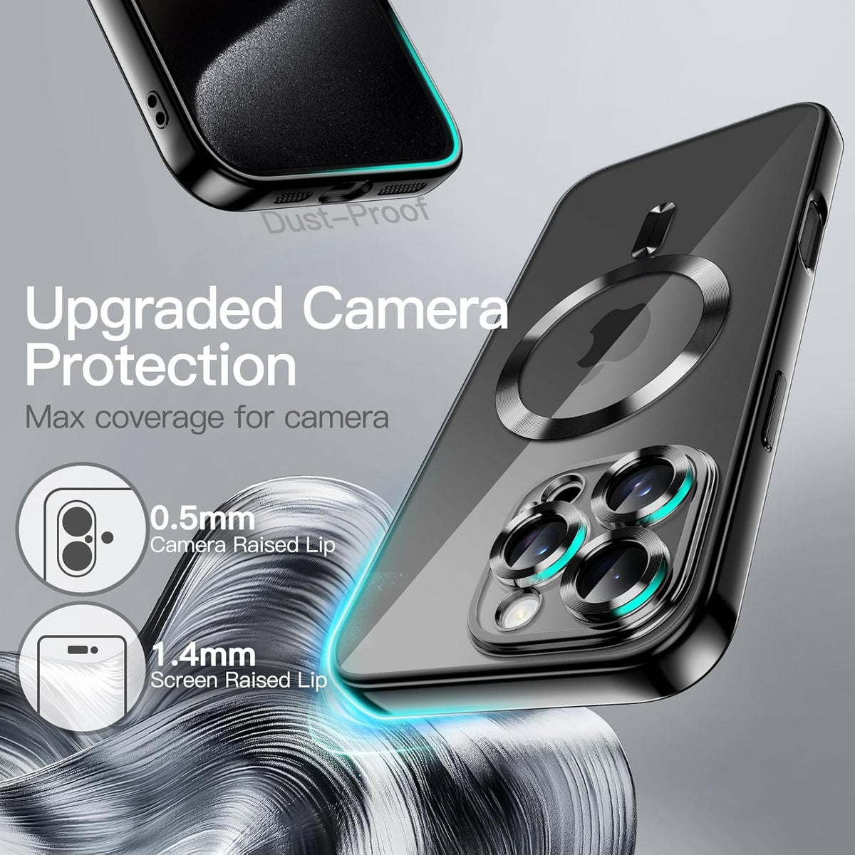 Apple iPhone 16 Pro Max Case - Black - Silicone MagSafe Back Cover