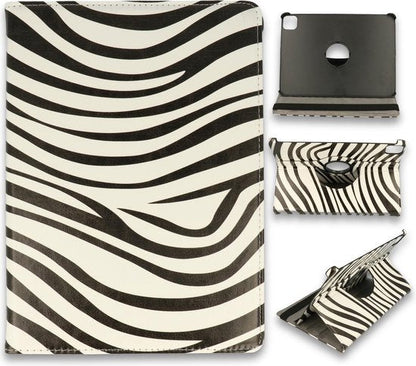 Apple iPad Air 4 10.9 (2020) Tablet Case - Zebra - Rotating Folio Case