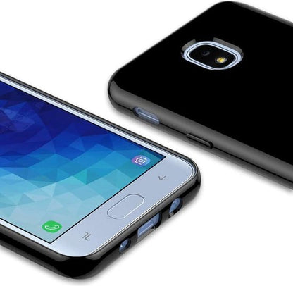 Samsung Galaxy J7 (2017) Hoesje - Zwart - Siliconen Back Cover