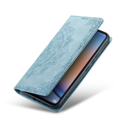 Samsung Galaxy A54 5G Hoesje - Aqua Blue - Mandala Dunne Back Cover