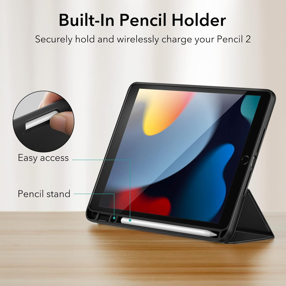 Apple iPad 8 10.2 (2020) Tablethoes - Zwart - Smart Cover