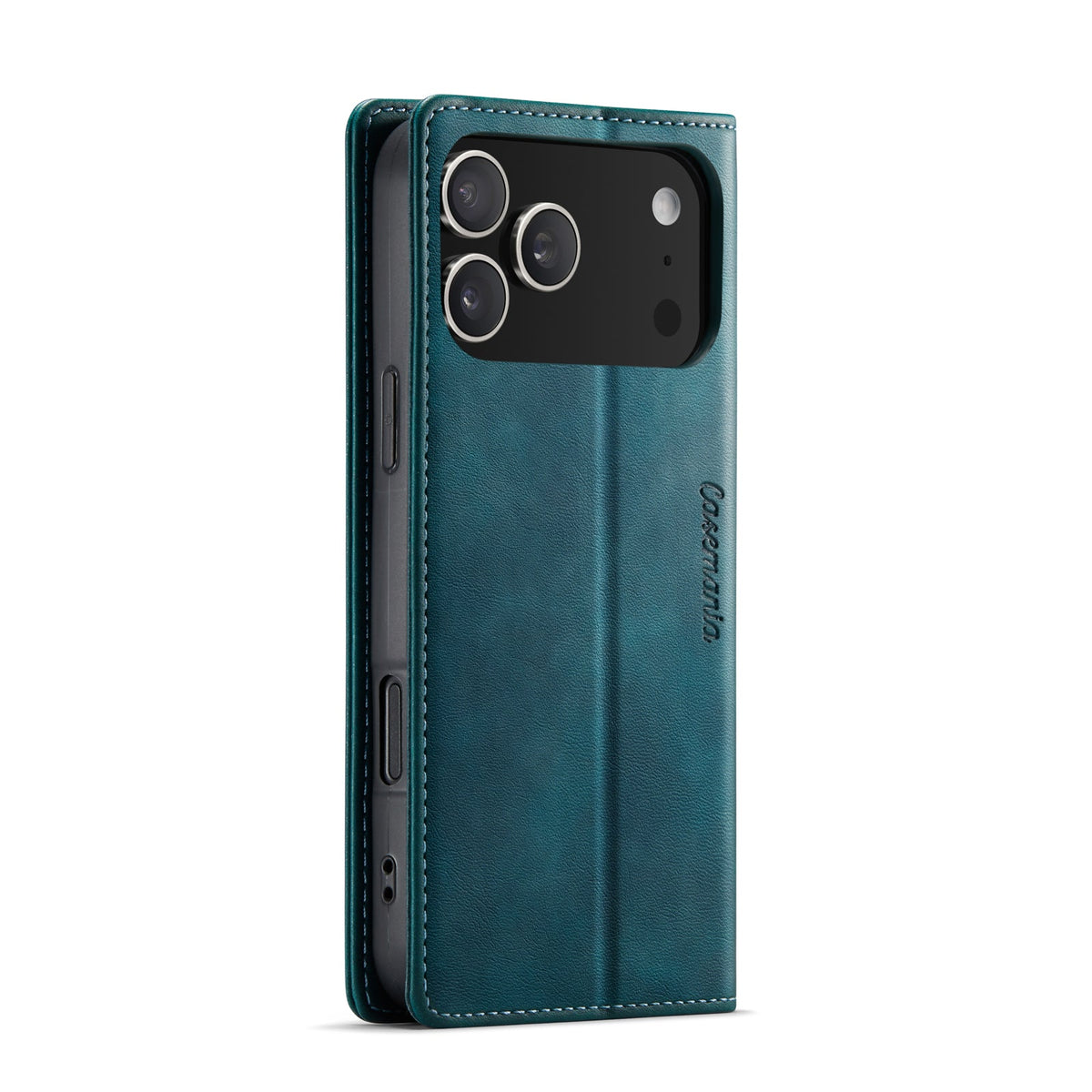 Apple iPhone 17 Pro Hoesje - Emerald Green - Luxe Dunne Bookcase