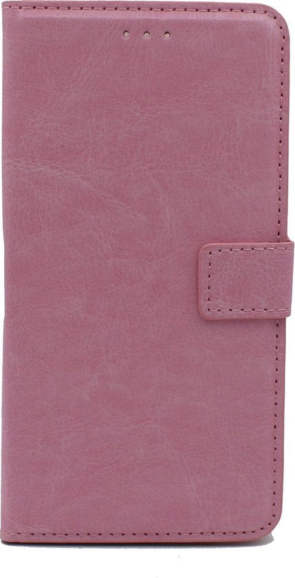 Samsung Galaxy A8 (2018) Hoesje - Baby Roze - Bookcase