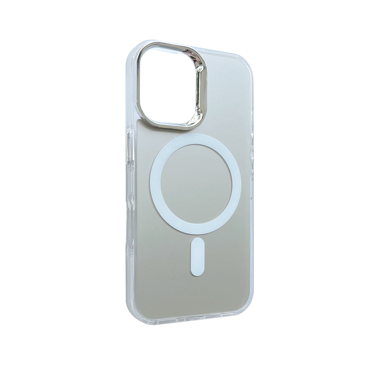 Apple iPhone 15 Case - Silver - Fusion Armor MagSafe Back Cover