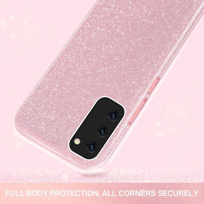 Samsung Galaxy A03 Hoesje - Roze - Glitter Back Cover