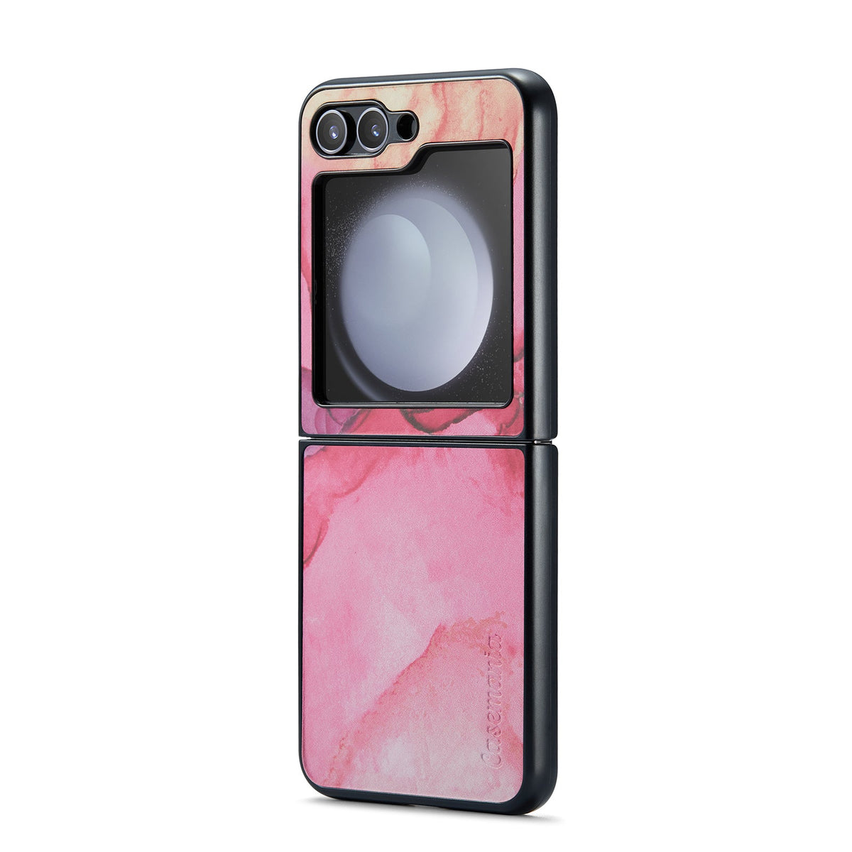Samsung Galaxy Z Flip 5 Hoesje - Pink Rhodonite - Marmer Portemonnee Bookcase