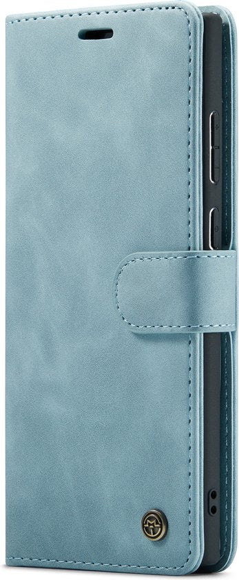Samsung Galaxy S22 Ultra Hoesje - Aqua Blue - 2 in 1 Bookcase
