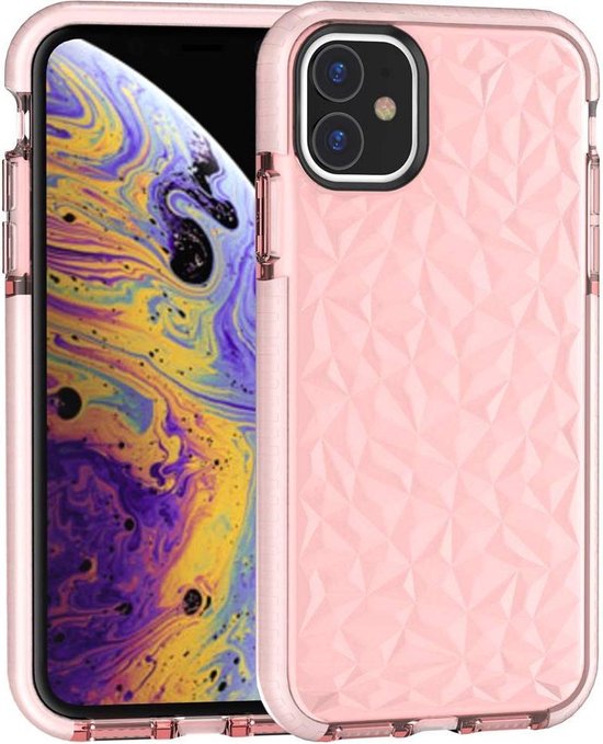 Coque iPhone 11 - Étui arrière transparent - Coque arrière rose
