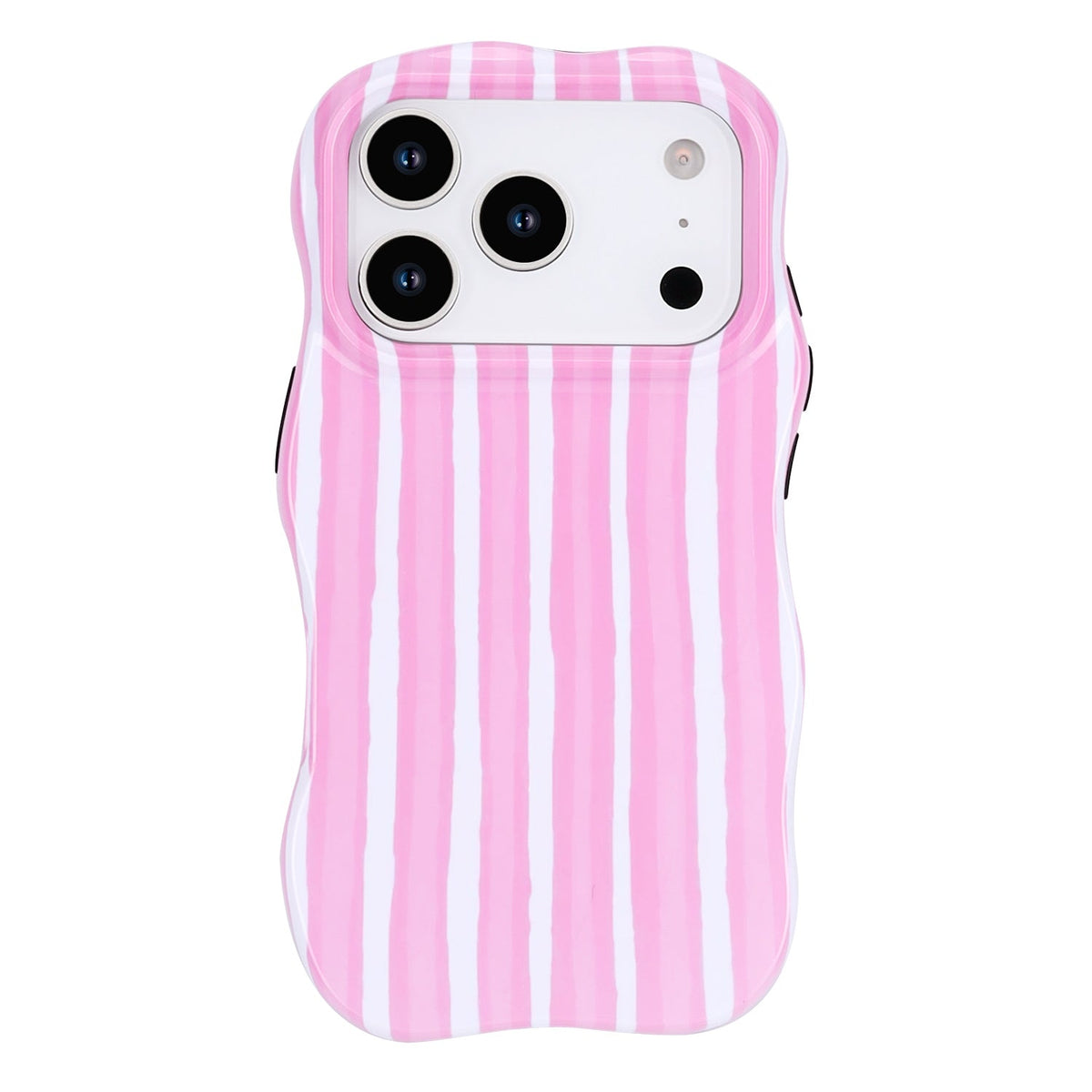 Apple iPhone 17 Pro Max Hoesje - Roze - Wave Edge Back Cover
