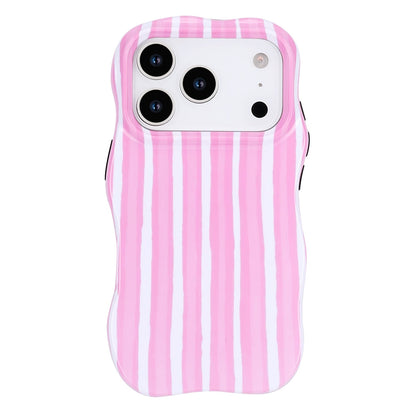 Apple iPhone 17 Pro Max Hoesje - Roze - Wave Edge Back Cover