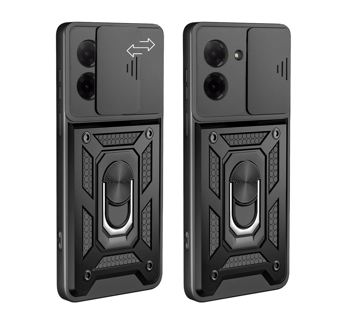 Coque Xiaomi Redmi A5 - Noir - Armor Kickstand avec protection caméra