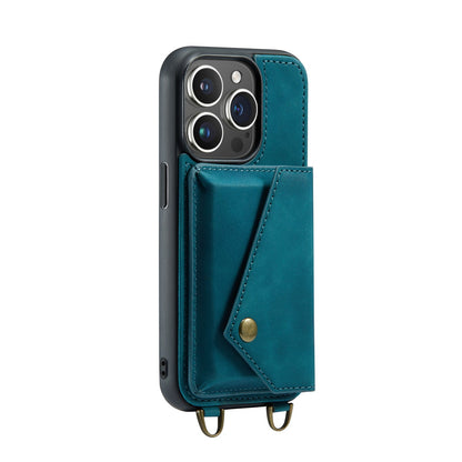 Apple iPhone 14 Pro Max Case - Emerald Green - Luxury Back Cover with Phone Strap
