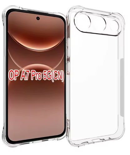 Oppo A7 Pro 5G Hoesje - Transparant - Anti-Shock Back Cover