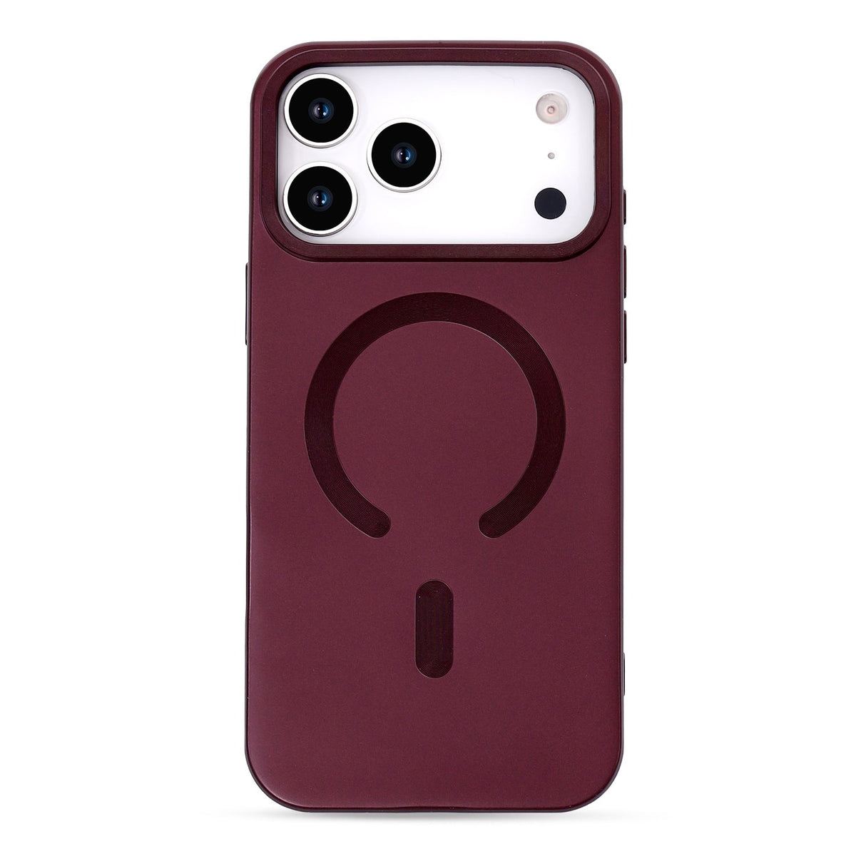 Apple iPhone 18 Pro Max Hoesje - Bordeaux - Matte Siliconen MagSafe Back Cover