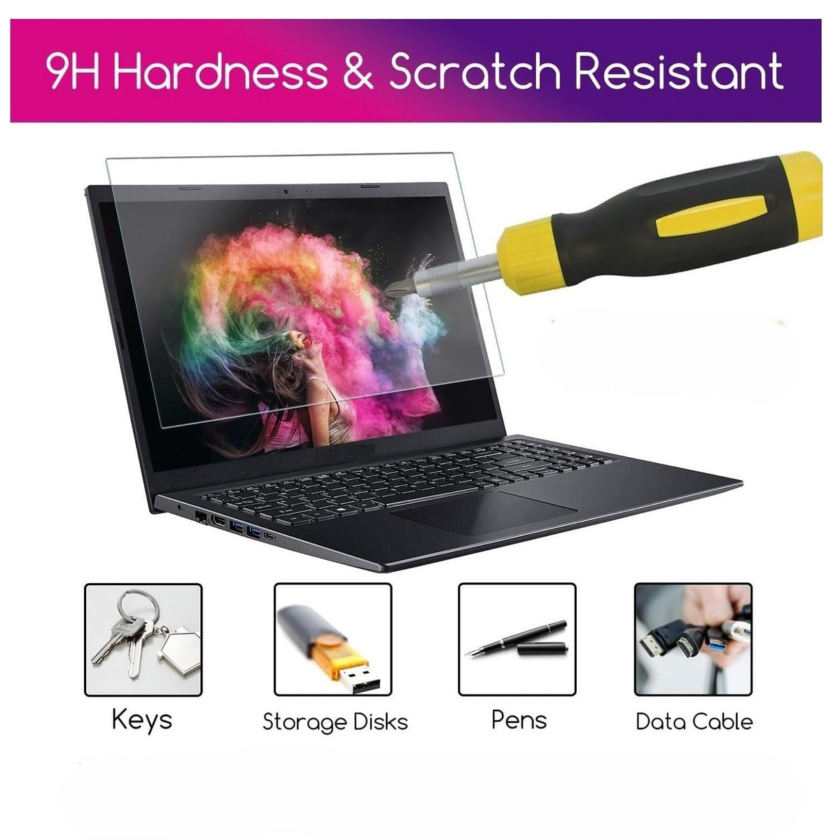 Apple MacBook Pro M5/M4/M3/M2/M1 (16-inch) Laptop Screenprotector - Tempered Glass - 1 Stuk