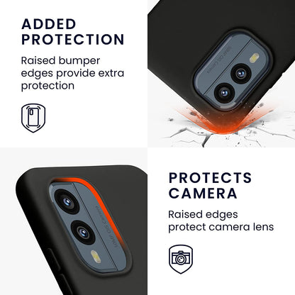 Nokia XR21 Hoesje - Zwart - Siliconen Back Cover