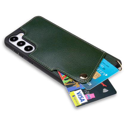 Samsung Galaxy S23 Plus Hoesje - Groen - Back Cover met Pols Bandje en Telefoonkoord