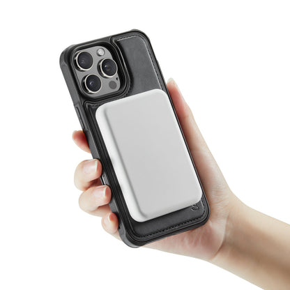 Apple iPhone 16 Pro Max Hoesje - Charcoal Gray - Kunstleer MagSafe Back Cover