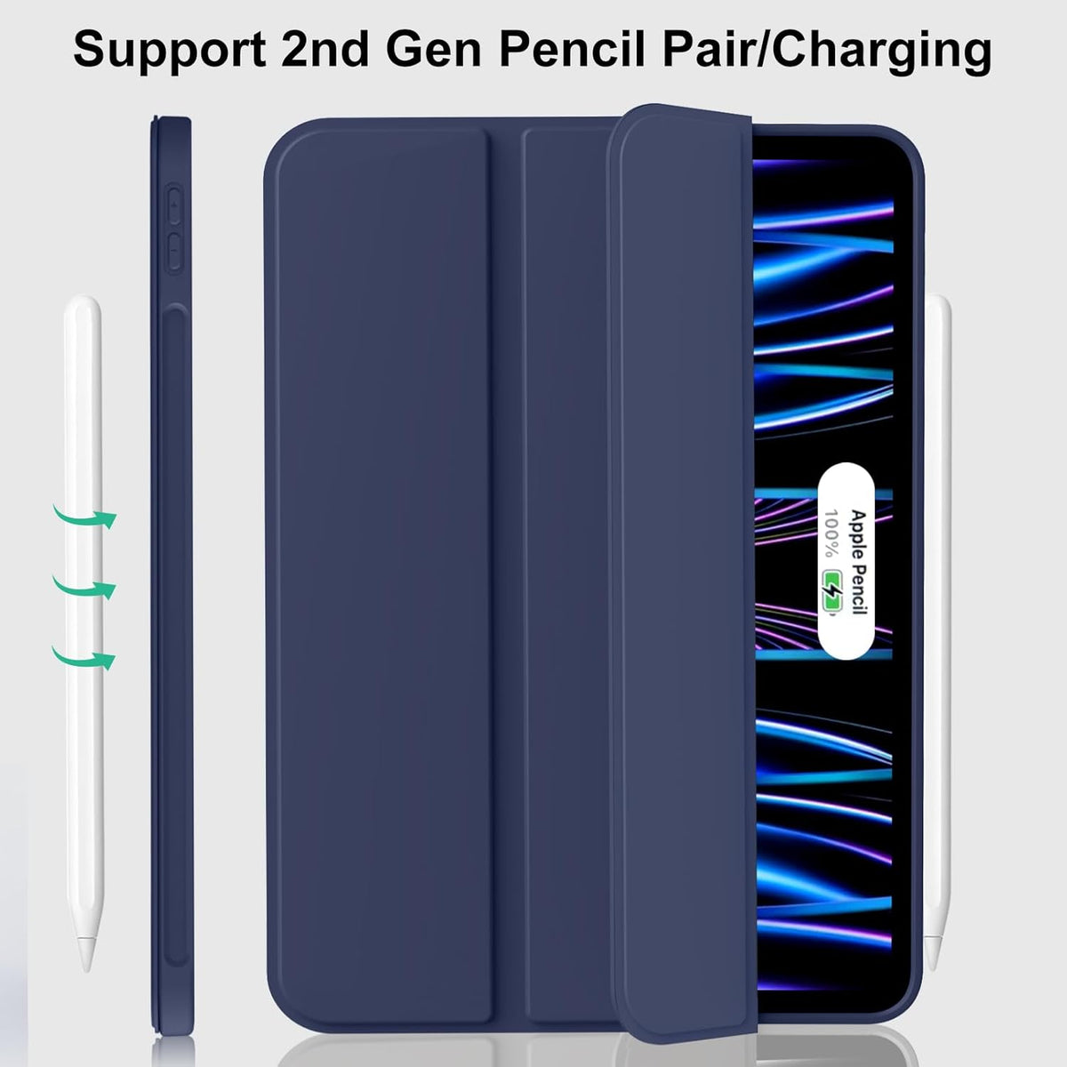 Apple iPad Air 13 (2024) Tablethoes - Blauw - Smart Cover