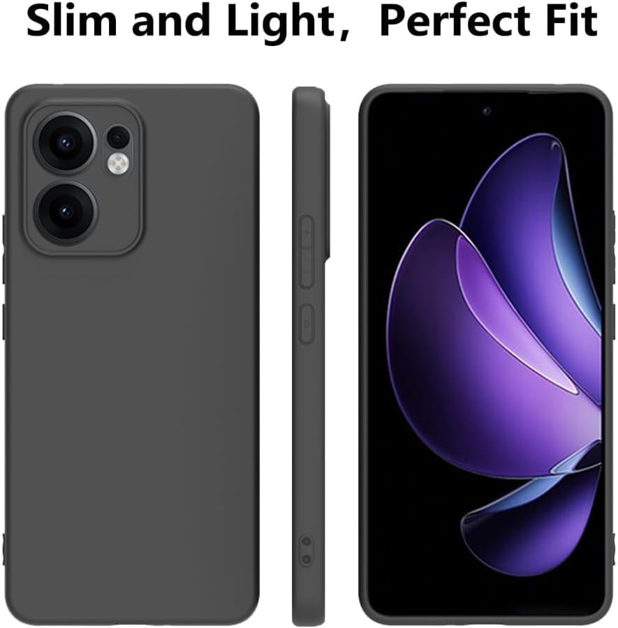 Oppo Reno 13 FS Hoesje - Zwart - Siliconen Back Cover