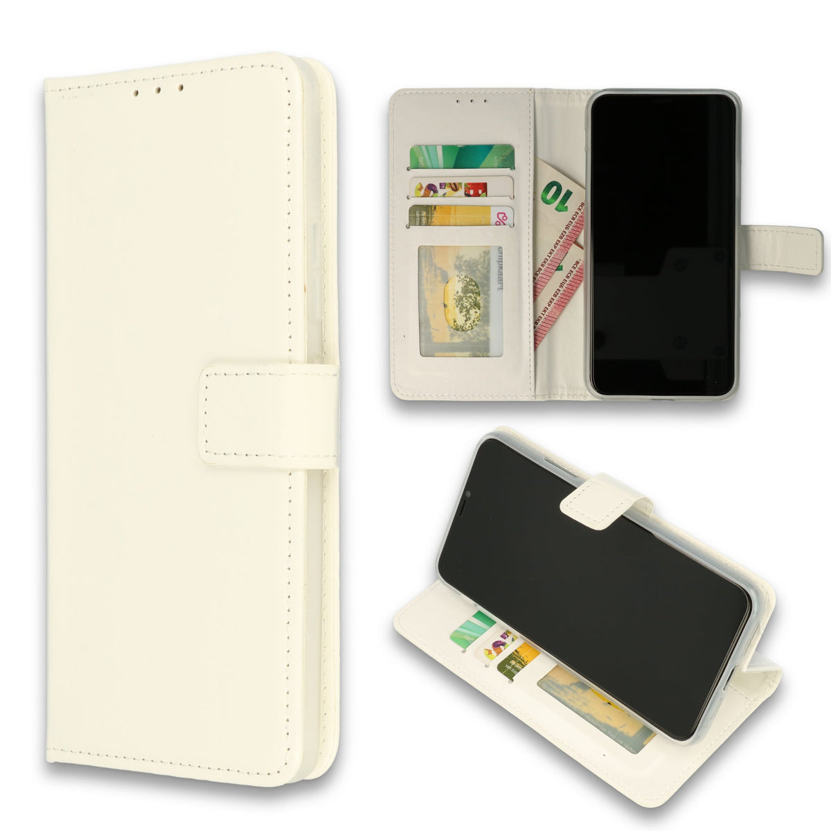 Samsung Galaxy A9 (2018) Hoesje - Wit - Bookcase