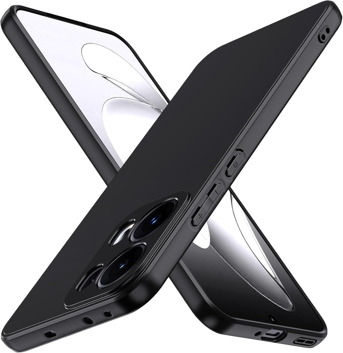 Oppo Reno 13 Pro Case - Black - Silicone Back Cover