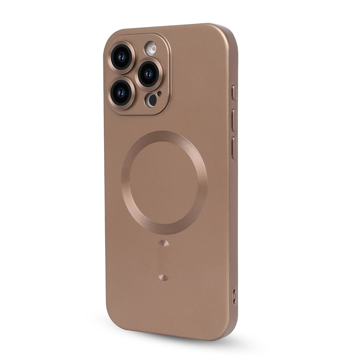 iPhone 16 Pro Case - Bronze - Matte Silicone MagSafe Back Cover