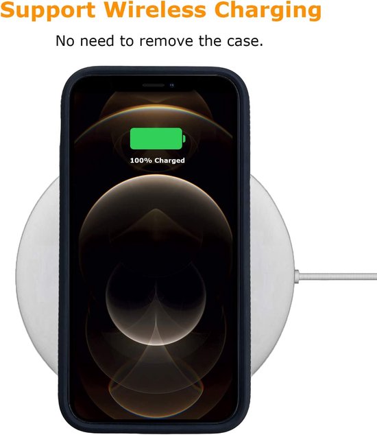 Apple iPhone 12 Pro Max Hoesje - Zwart - Anti Slip Back Cover