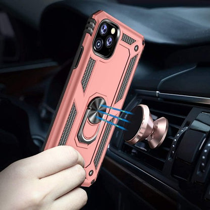 Apple iPhone 11 Pro Max Hoesje - Rosegoud - Armor Kickstand Back Cover