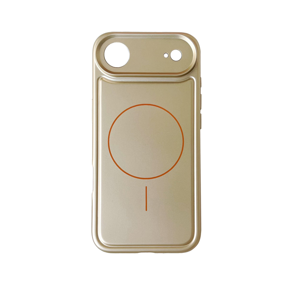 Apple iPhone Air Hoesje - Metallic Goud - Matte Siliconen MagSafe Back Cover