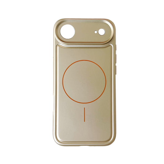 Apple iPhone Air Hülle - Metallic Gold - Mattes Silikon-MagSafe-Backcover