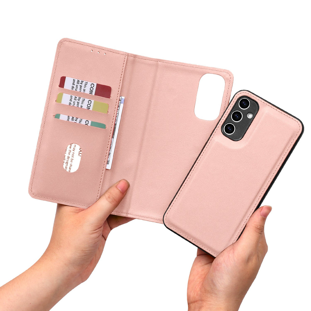 Samsung Galaxy S24 Ultra Hoesje - Roze - 2 in 1 Bookcase