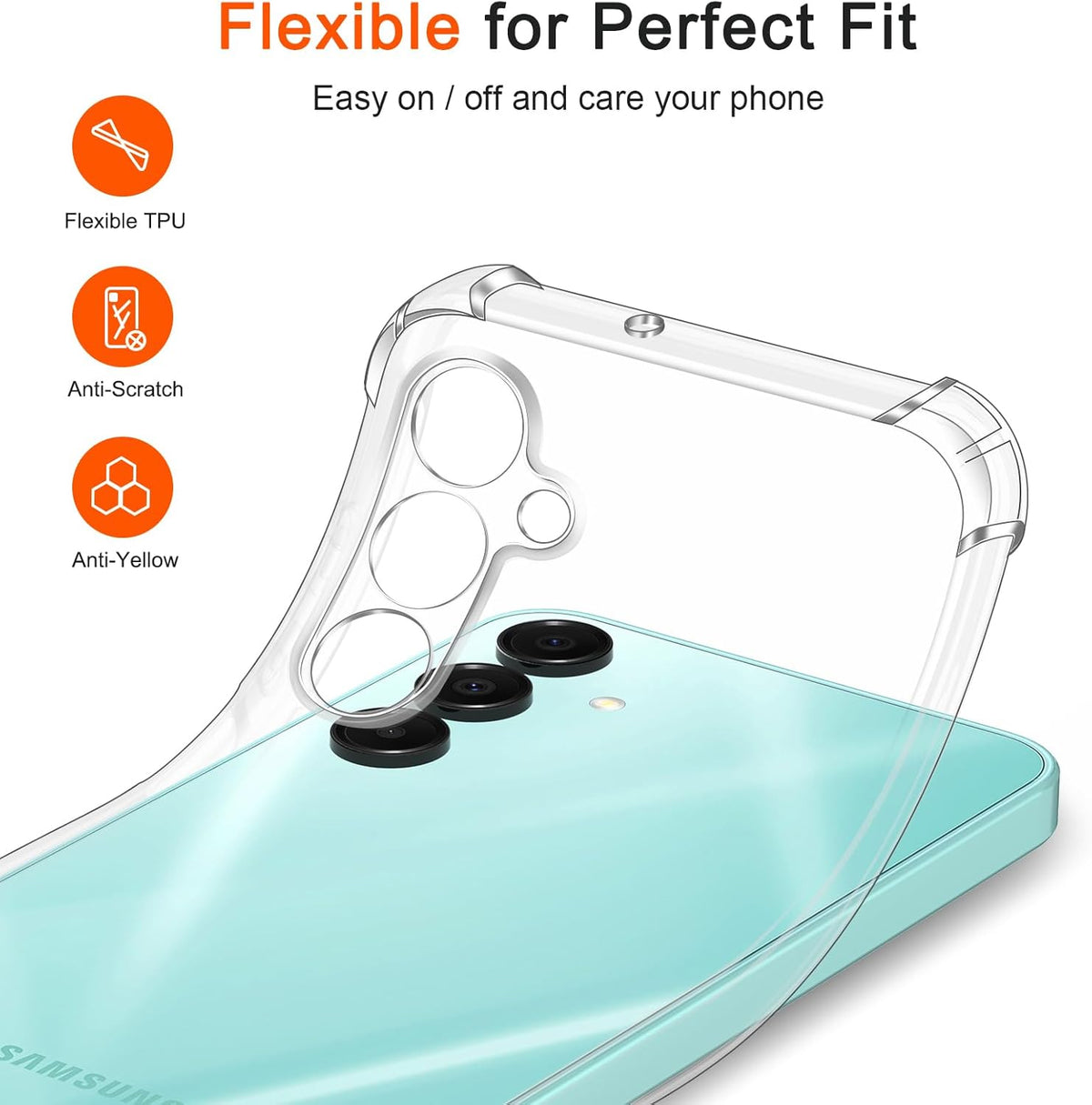 Samsung Galaxy A16 Hoesje - Transparant - Anti-Shock Back Cover