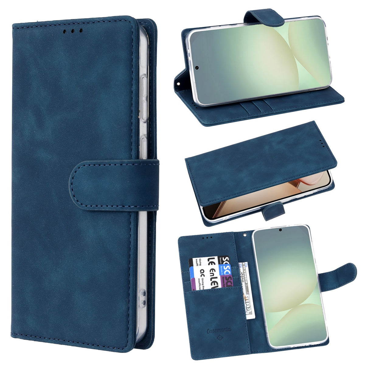 Samsung Galaxy A56 Hoesje - Navy Blue - Bookcase