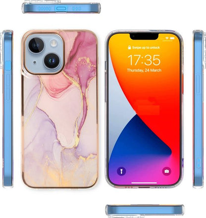 iPhone 13 Hoesje - Nova - Siliconen Marmer Back Cover
